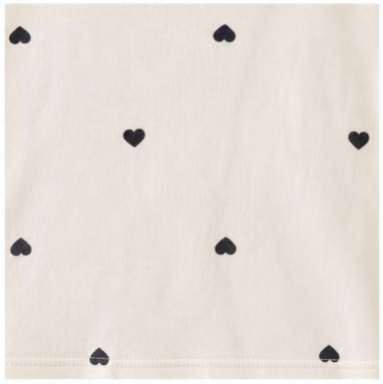تاپ دخترانه وارداتی H&M طرح قلب مشکی