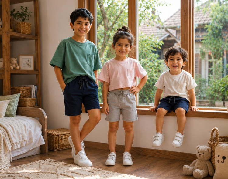 شلوارک اسپرت و راحتی کودک، مناسب استفاده روزمره و تابستان